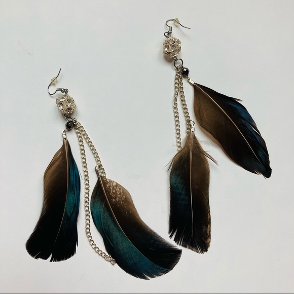 Feather Earrings - Picture 3 of 3